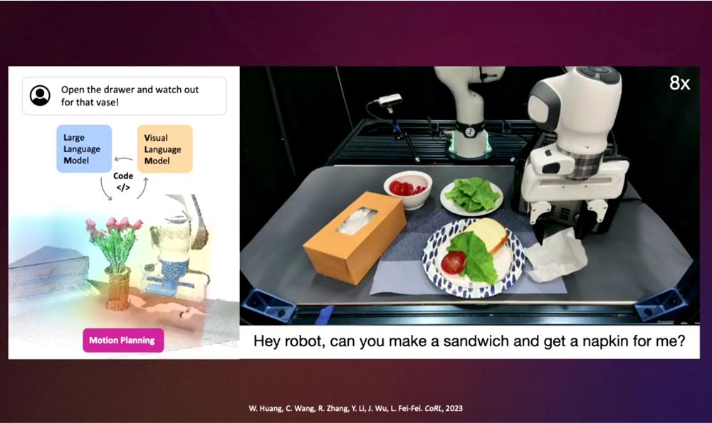 顶尖AI科学家李飞飞演讲：机器人进化离不开空间智能