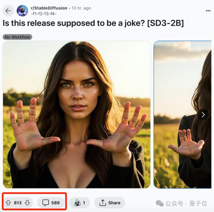 Stable Diffusion 3开源秒翻车,画人好掉san