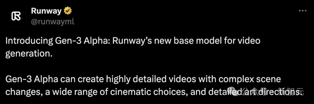 王者归来:AI视频巨头Runway深夜发布Gen-3,演示暴打Sora惊艳网友