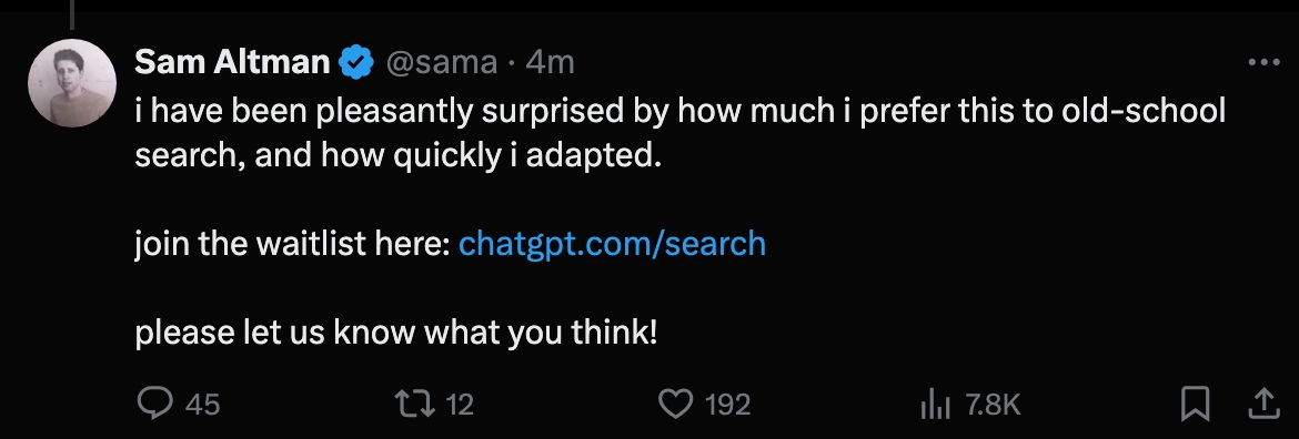 SearchGPT万人内测,OpenAI想要用“可视化”干翻谷歌百度