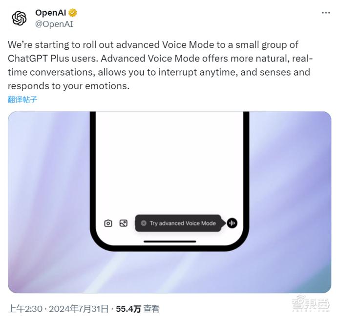OpenAI突然更新,GPT-4o推高级语音版,问题秒回答,网友玩疯了