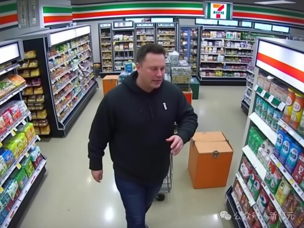 马斯克化身「超市大盗」?AI监控画面流出惊呆网友,Grok 2恶搞无限脑洞