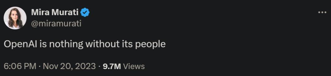 OpenAI CTO Mira Murati离职，高层动荡继续