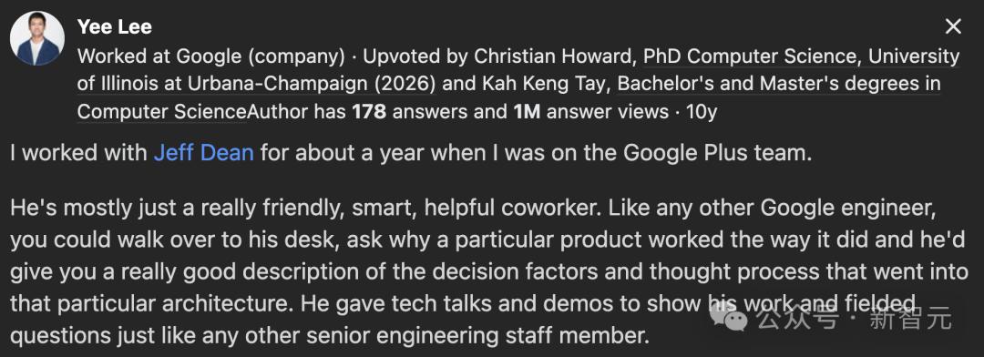 Jeff Dean亲授职业秘籍,力荐计算机,编码改变全世界