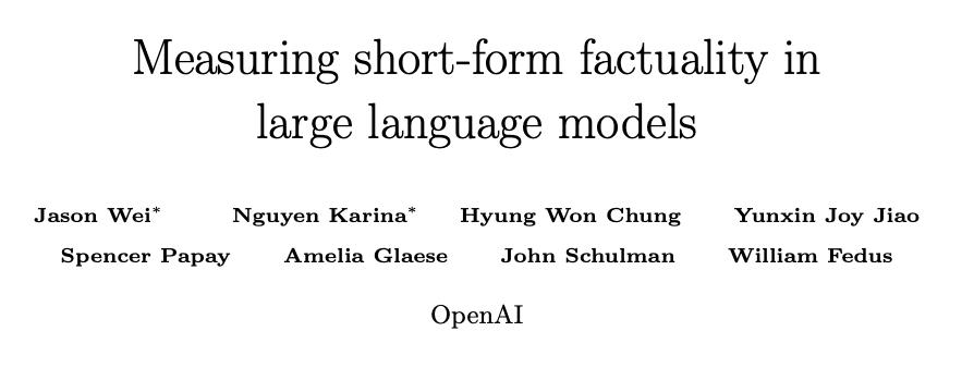 OpenAI最新研究:「打假高手」大模型事实性基准SimpleQA来了,已开源