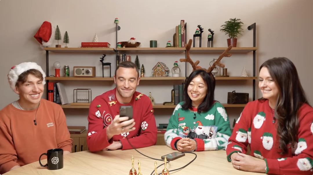 ChatGPT 年底重磅第六弹来了,视频通话+屏幕共享全都有,还有一个圣诞彩蛋