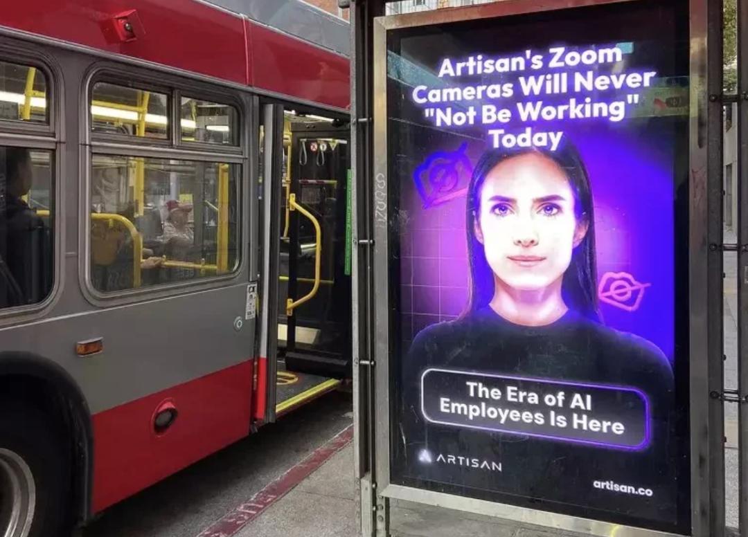 “停止雇佣人类”的广告,席卷旧金山,背后 CEO 放话:只有非科技行业的人会感到不满