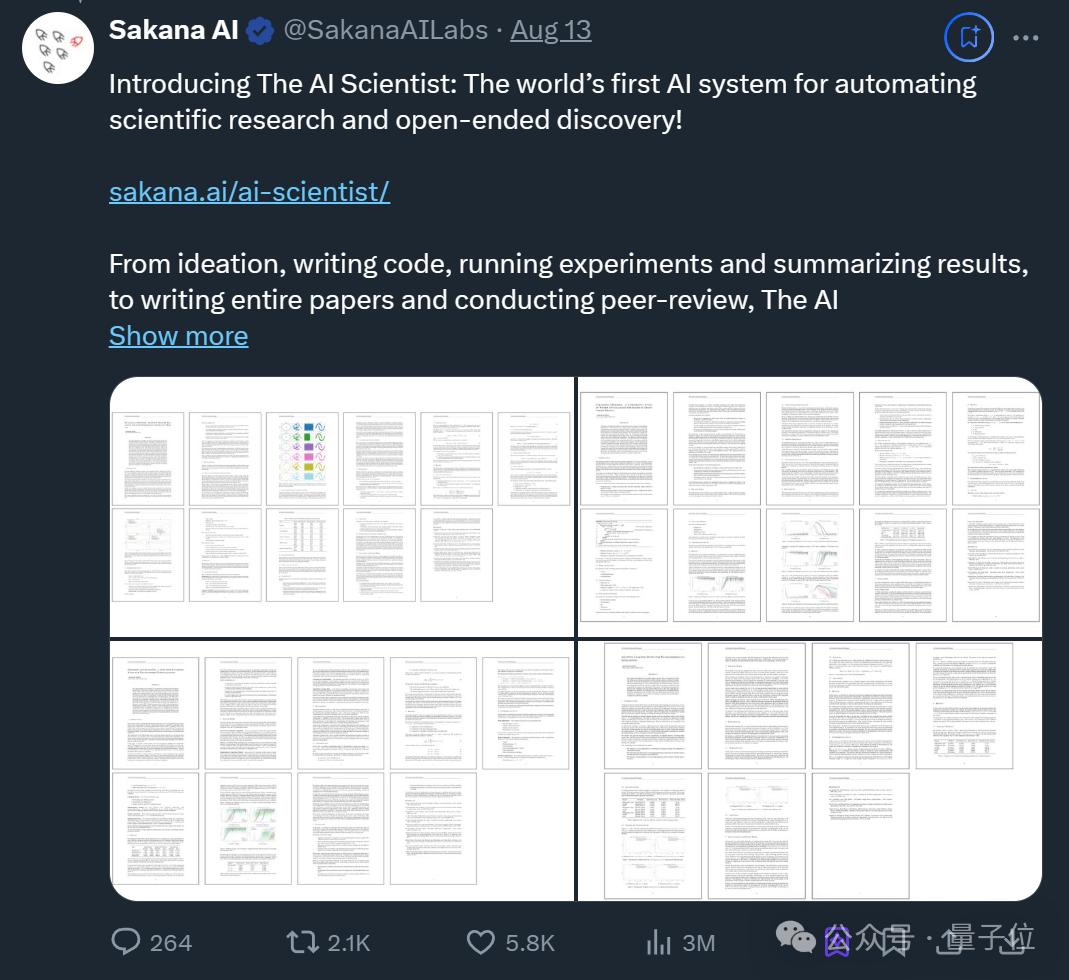 见证历史,AI想的科研idea,真被人类写成论文发表了