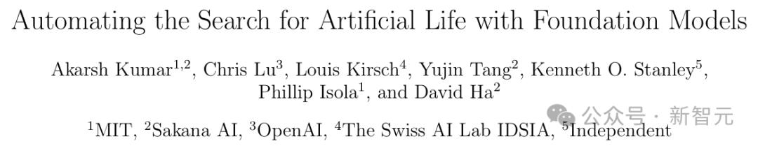 MIT、OpenAI等震撼力作:AI首次自主发现人工生命,人类窥见上帝造物